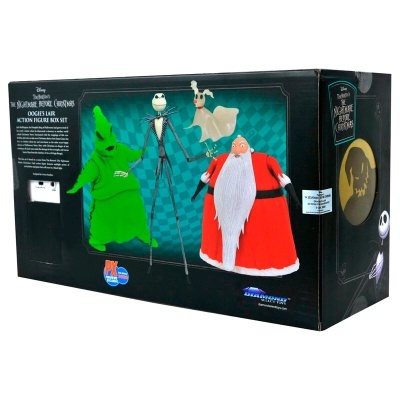 Caixa com conjunto de bonecos The Nightmare Before Christmas