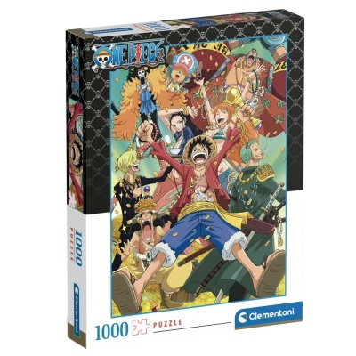 Caixa de puzzle Clementoni 1000 peças com personagens ONE PIECE