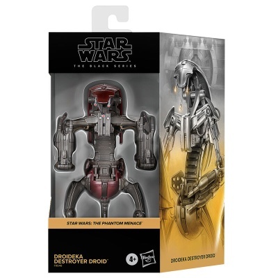 Figura de ação Droideka Destroyer Droid de Star Wars em embalagem preta