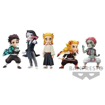 Conjunto de 5 mini figuras de ação de anime BANPRESTO