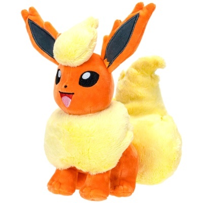 Pelúcia do Pokémon Flareon laranja e amarelo