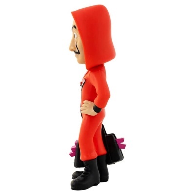 Boneco colecionável personagem fato vermelho e botas pretas