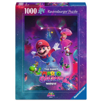 Puzzle Ravensburger The Super Mario Galaxy Movie, 1000 peças com personagens do filme