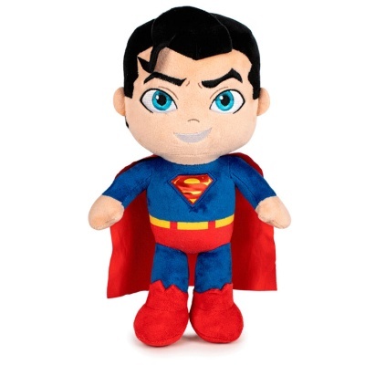 Boneco de peluche Superman azul e vermelho