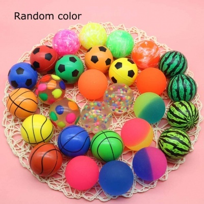 Conjunto de bolas anti-stress coloridas com vários padrões e texturas