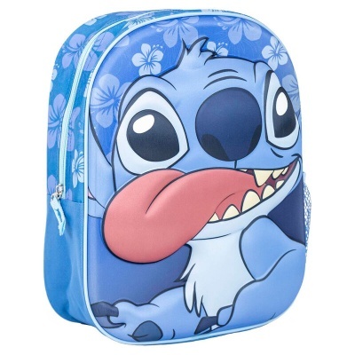 Mochila infantil azul com desenho de personagem