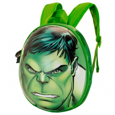 Mochila infantil verde com imagem do Hulk