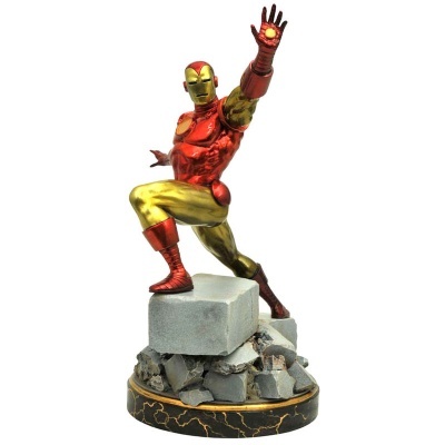 Figura de ação do Iron Man com base decorativa
