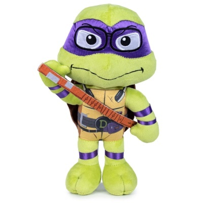 Pelúcia de Donatello das Tartarugas Ninja em fundo branco