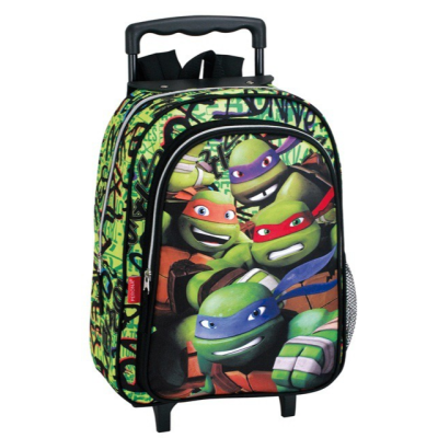 Mochila de carrinho com estampado das Tartarugas Ninja colorido
