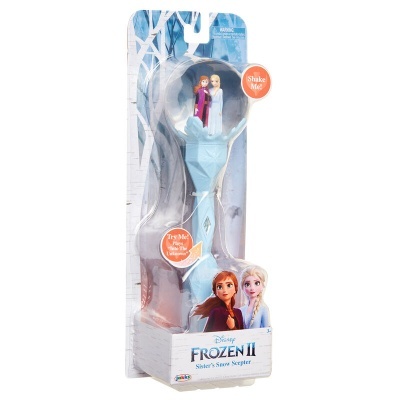 Brinquedo Disney Frozen II Sceptro de Neve das Irmãs em embalagem com personagens