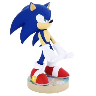 Figura colecionável do Sonic azul com luvas brancas e sapatos vermelhos