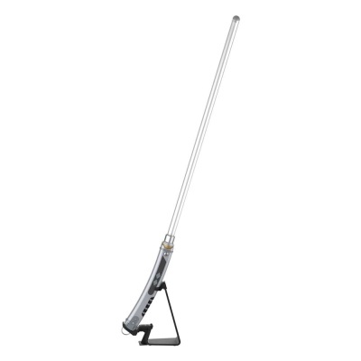 Iluminação LED portátil em formato de bastão com suporte preto