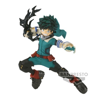 Figura de ação Midoriya Izuku My Hero Academia em fato verde-escuro
