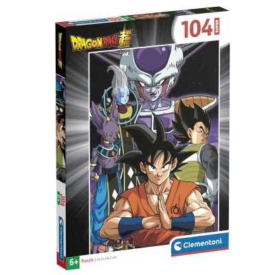 Caixa de puzzle Dragon Ball Super com 104 peças da Clementoni
