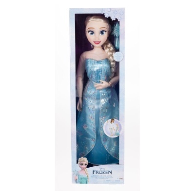 Boneca Disney Frozen Elsa com vestido azul claro