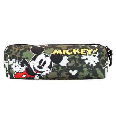 Estojo retangular macio camuflado com Mickey Mouse e texto MICKEY!