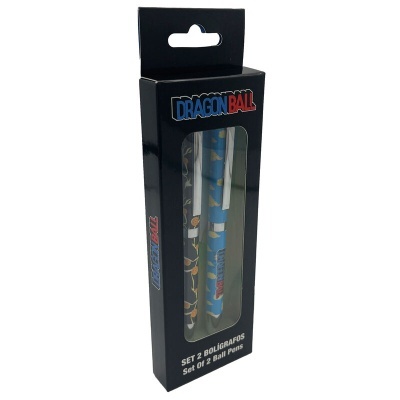 Conjunto de 2 bolígrafos Dragon Ball em caixa preta