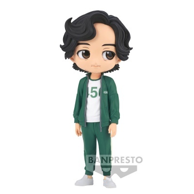 Figura Funko Pop de personagem com fato treino verde e número 55