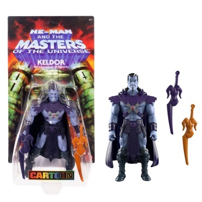 Figura de ação Keldor da coleção He-Man and the Masters of the Universe com duas espadas