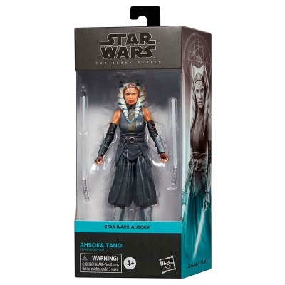 Figura de ação Ahsoka Tano em embalagem Star Wars The Black Series