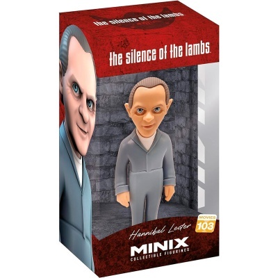 Caixa de figura colecionável Hannibal Lecter Minix com tema 