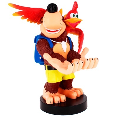 Figura de ação Banjo-Kazooie com asas vermelhas e base preta