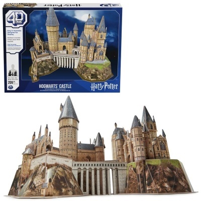 Puzzle 3D de papel do Castelo de Hogwarts da marca Harry Potter