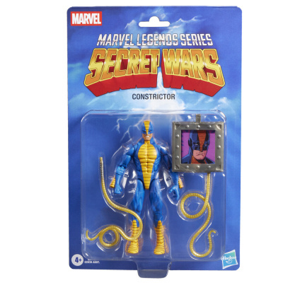 Figura de ação Marvel Legends Series Secret Wars Constrictor embalada