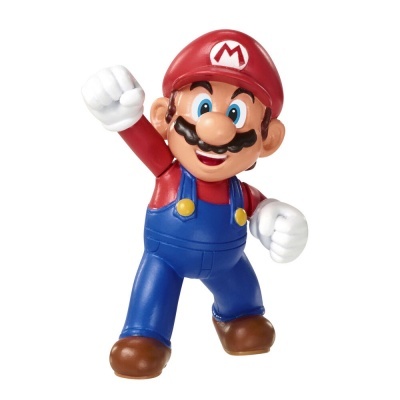 Figura de ação do Mario em cores originais com pose dinâmica