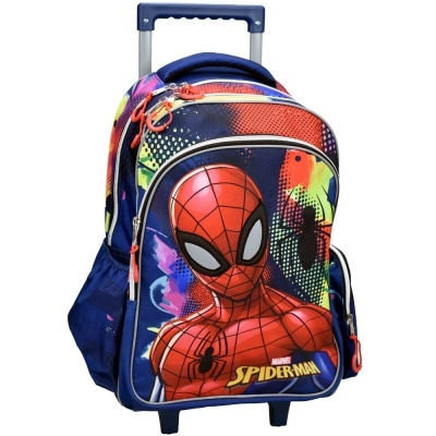Mochila de carrinho Spider-Man colorida