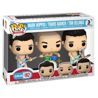 Pack de três bonecos Funko Pop! da banda blink-182