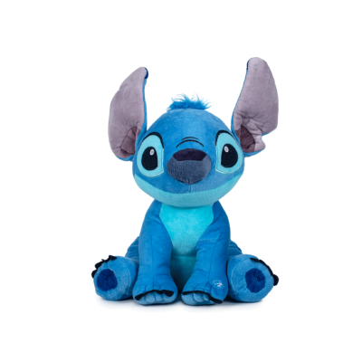 Pelúcia do Stitch azul com orelhas grandes cinzentas