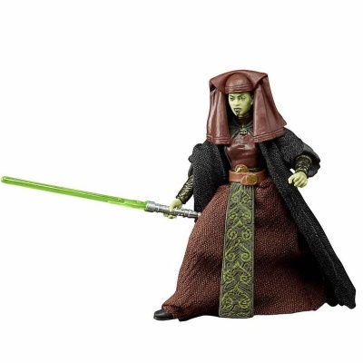 Figura de ação Star Wars com sabre de luz verde