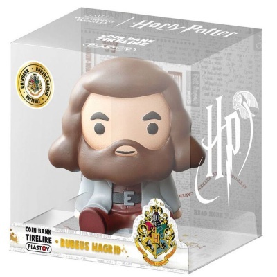 Figura Colecionável de Rubius Hagrid cofre Harry Potter em embalagem transparente