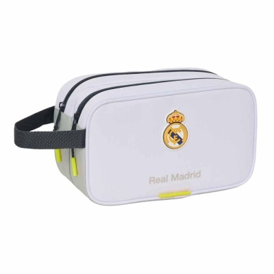 Necessaire branca com logótipo do Real Madrid