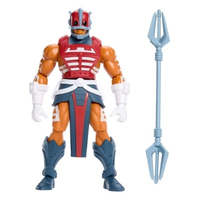 Figura de ação musculada com armas e roupa de gladiador
