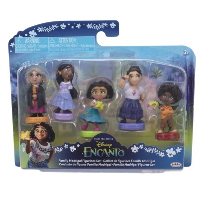 Conjunto bonecos família Madrigal Disney Encanto em embalagem azul