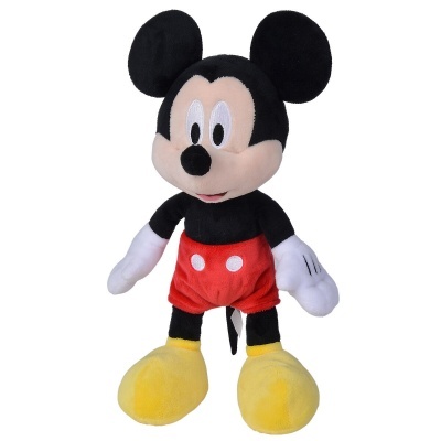 Pelúcia Mickey Mouse com calções vermelhos e sapatos amarelos
