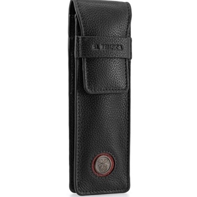Estojo preto para caneta com emblema do SL BENFICA