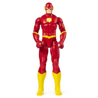 Figura de ação Flash em plástico vermelho com detalhes amarelos