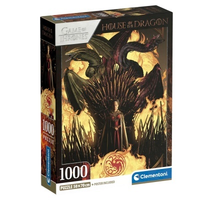 Caixa de puzzle House of the Dragon com 1000 peças