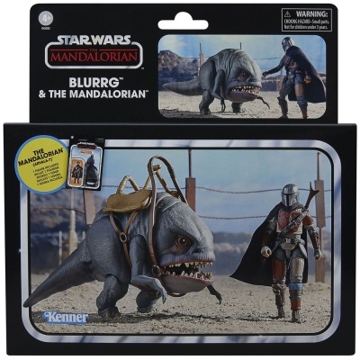 Embalagem de brinquedo Star Wars The Mandalorian com figuras Burg e The Mandalorian