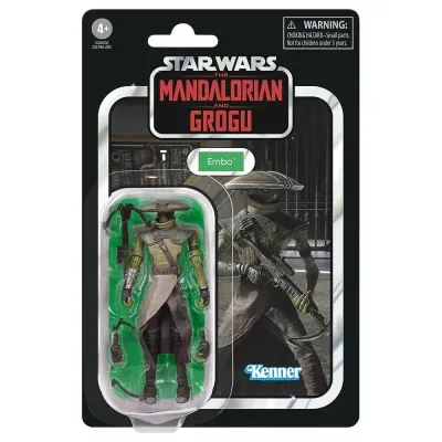 Figura de ação Star Wars The Mandalorian and Grogu em embalagem