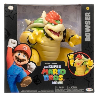 Figura Bowser do filme Super Mario Bros em embalagem preta