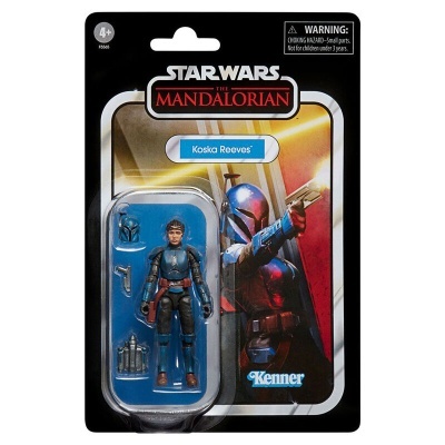 Figura de ação Koska Reeves Star Wars The Mandalorian em embalagem preta