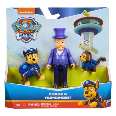Conjunto de brinquedos PAW Patrol Chase e Humdinger em embalagem colorida