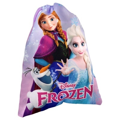 Saco de tecido com personagens de Frozen