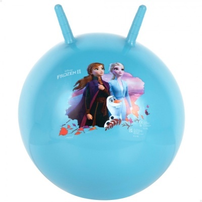 Bola de saltar azul com personagens do Frozen II