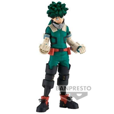 Figura de ação personagem com fato verde e cabelo verde escuro